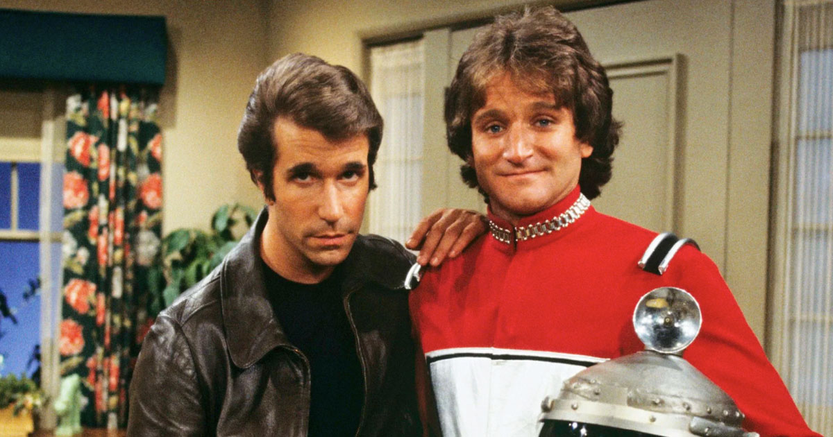 Robin Williams as Mork in Happy Days