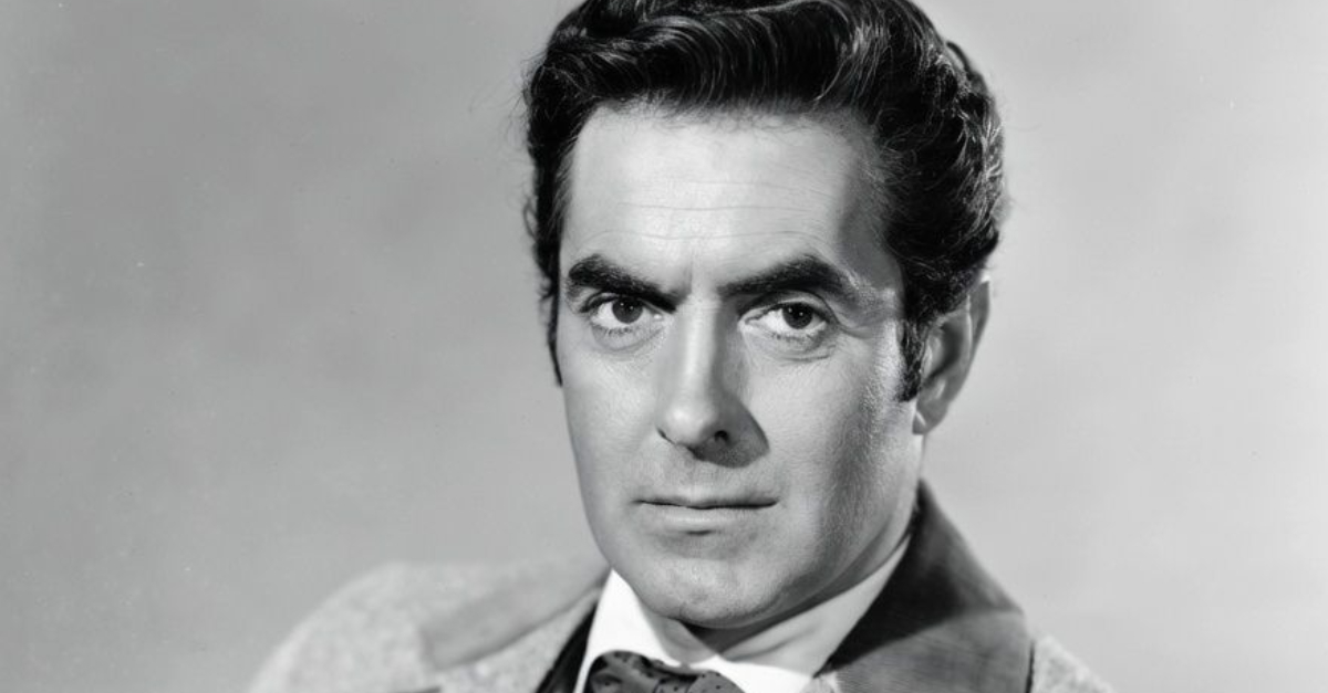 Tyrone Power as Mark Fallon in the film 'The Mississippi Gambler