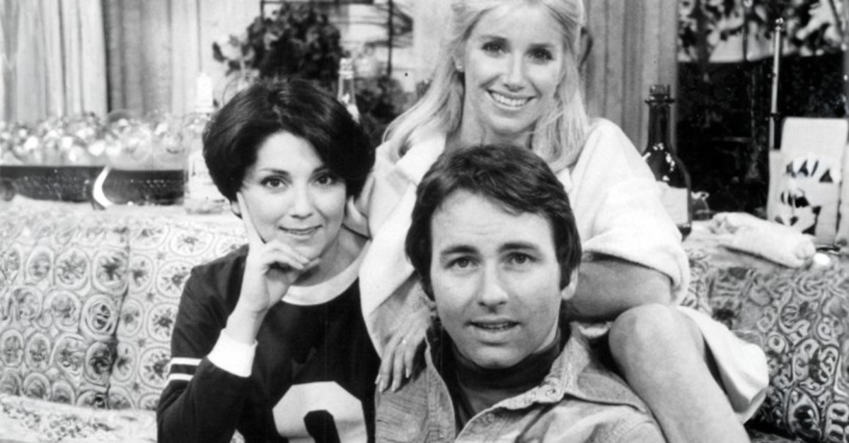 Publicity photo from Three's Company series premiere.